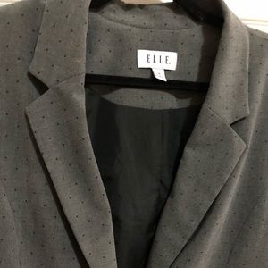 Elle Grey Polka dot blazer
